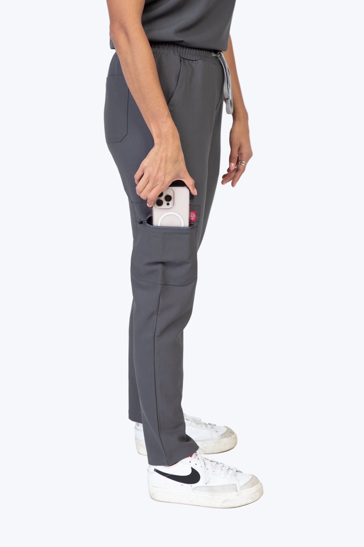 Grey Sequi Women Scrubs Bottom