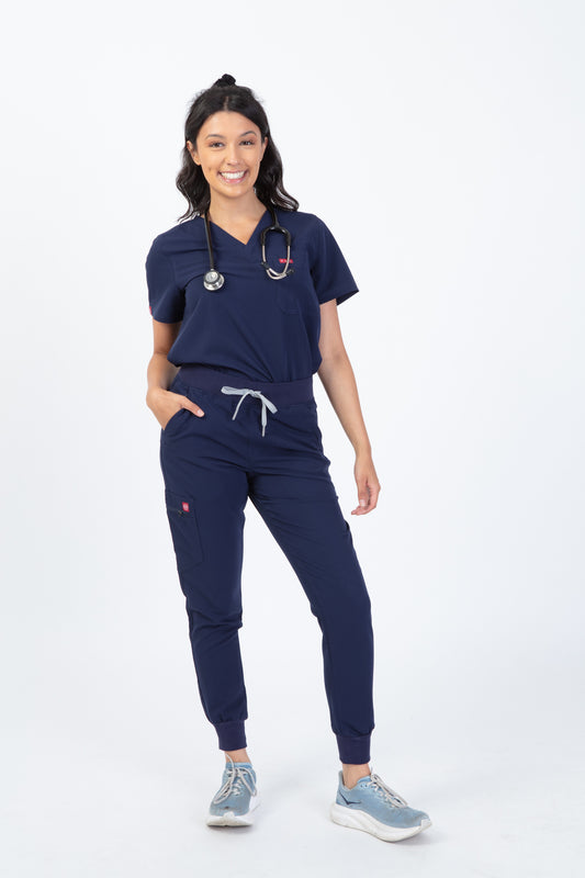 Navy Velox Women Scrubs Bottom