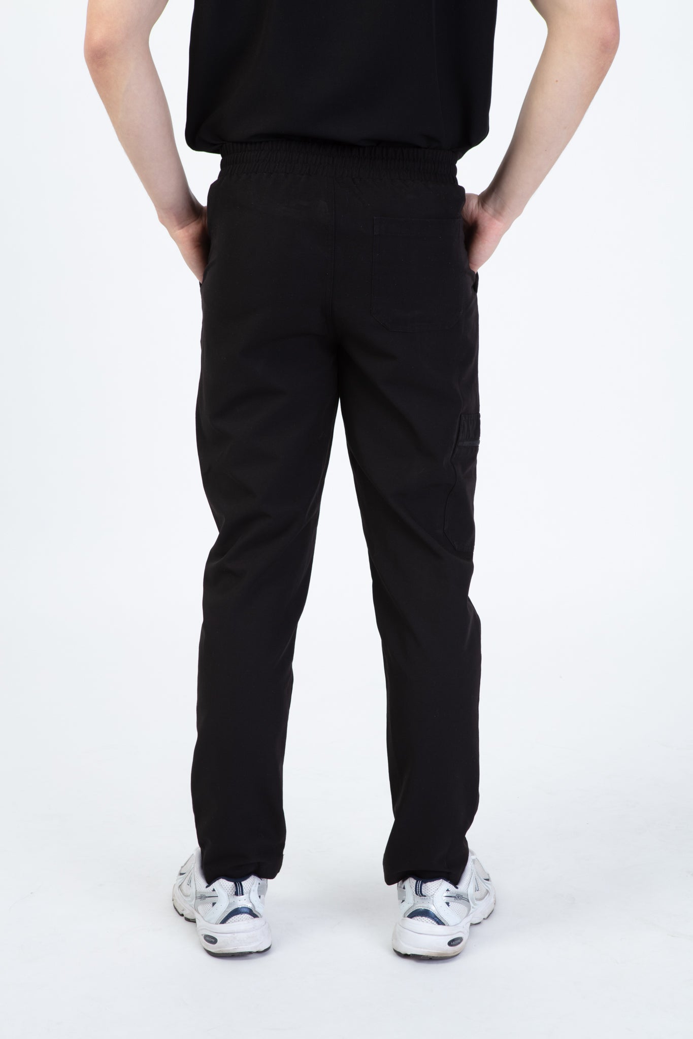 Black Sequi Men Scrubs Bottom