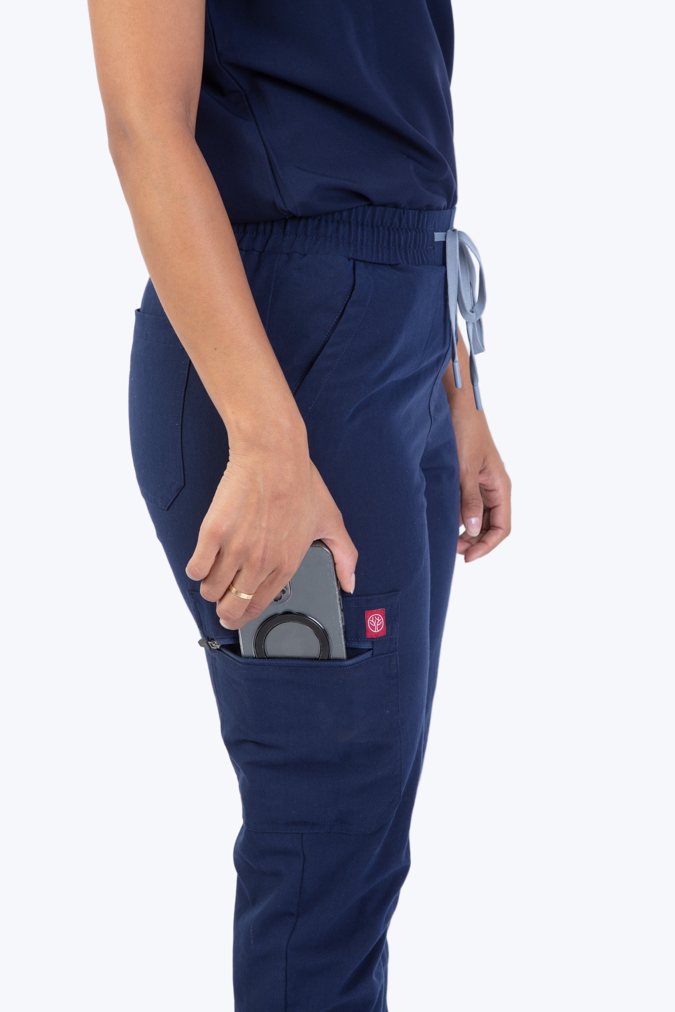 Navy Sequi Women Scrubs Bottom