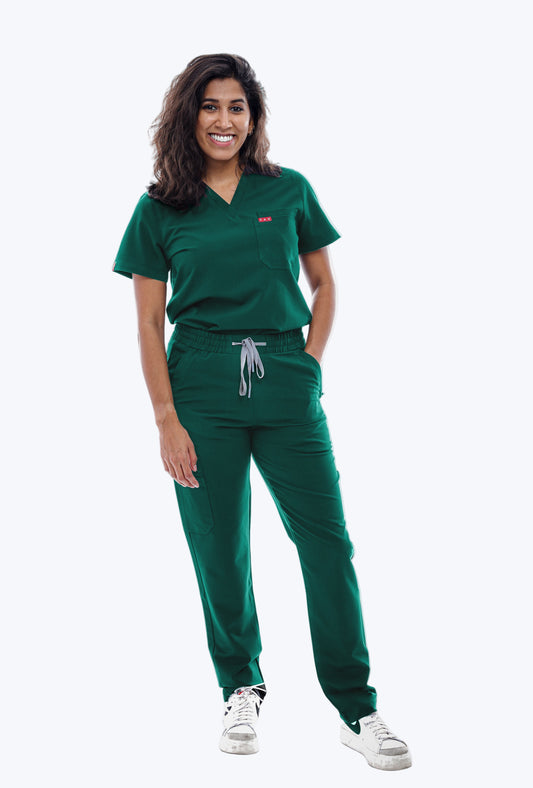 Green Sequi Women Scrubs Bottom