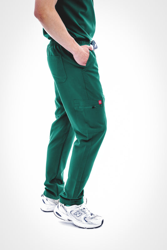 Green Sequi Men Scrubs Bottom