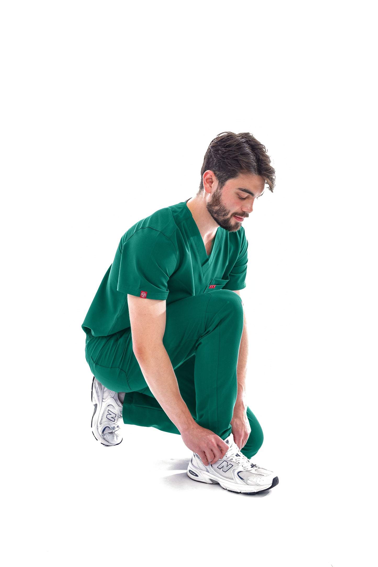 Green Sequi Men Scrubs Bottom