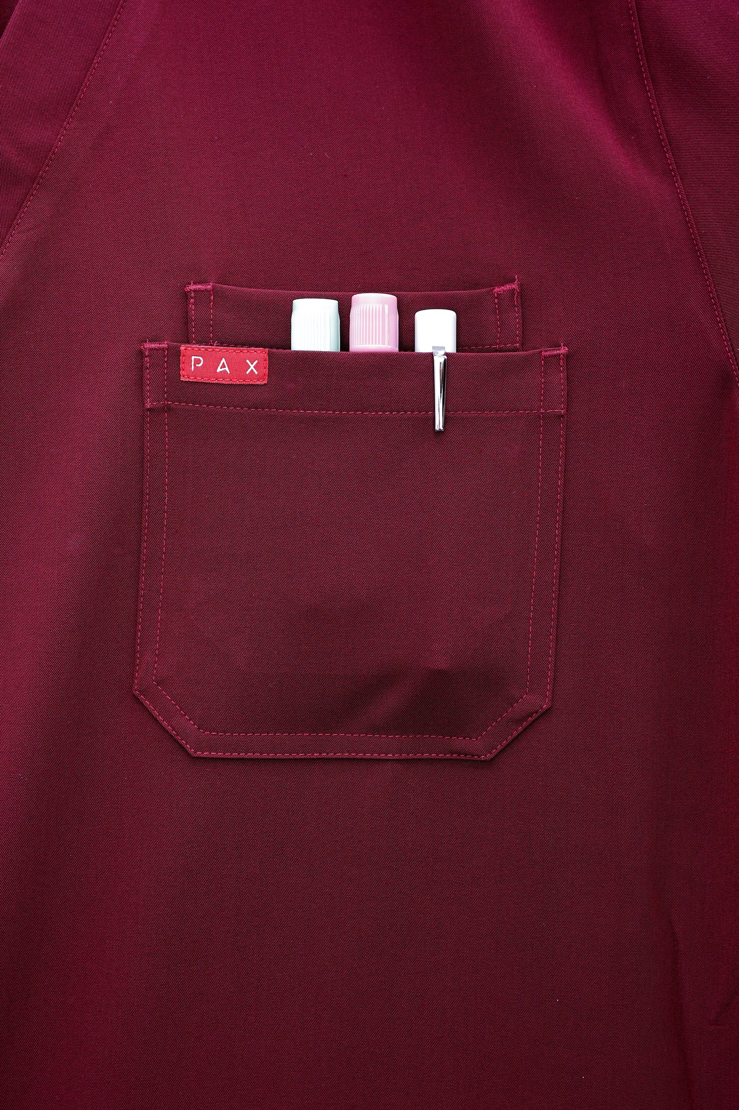 Burgundy Sequi Men Scrubs Set