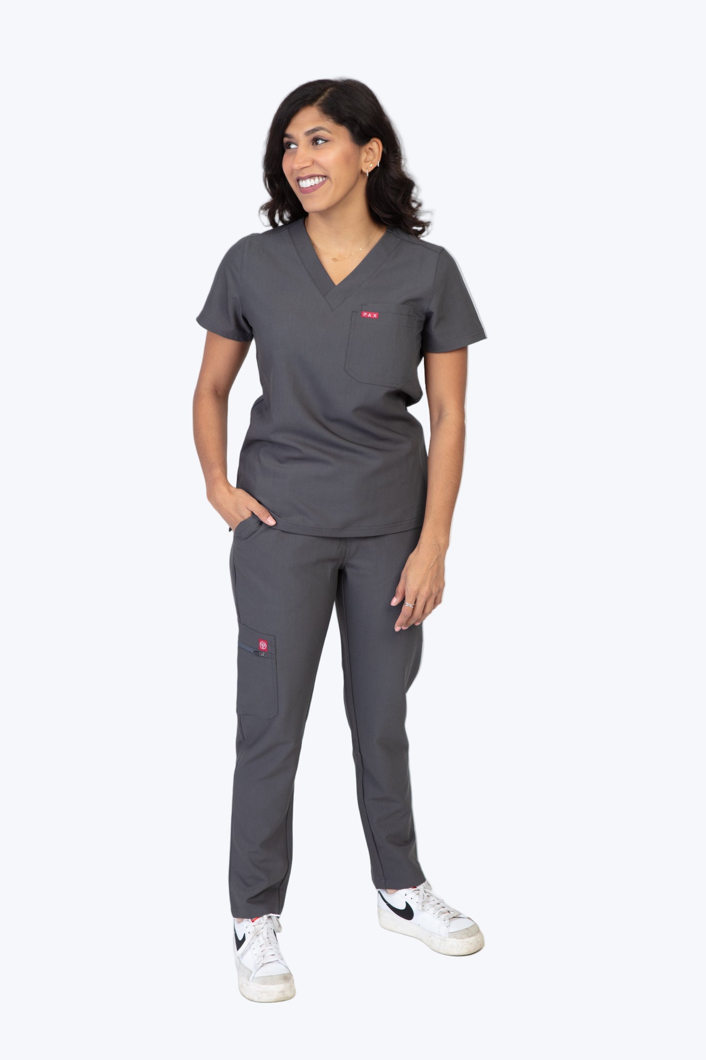 Grey Sequi Scrub Bottom 4