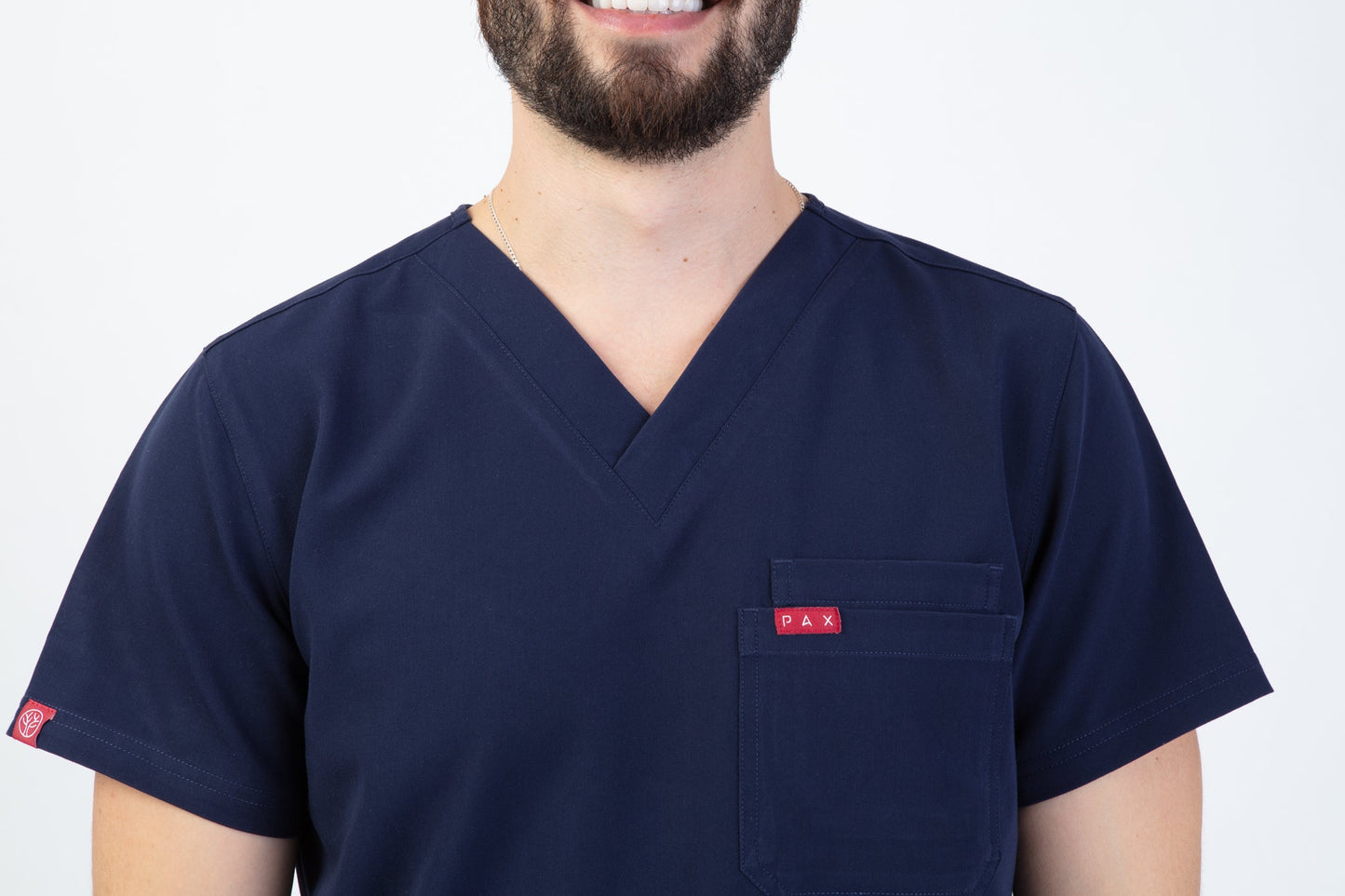 Navy Sequi Scrub Top 6