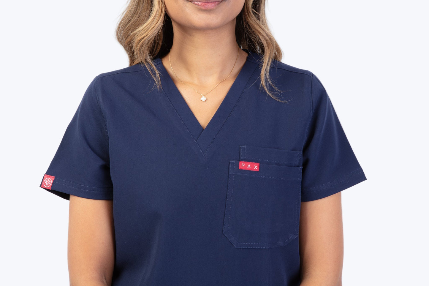 Navy Sequi Scrub Top 6
