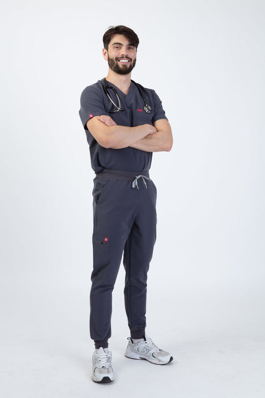 Grey Velox Scrub Bottom 2
