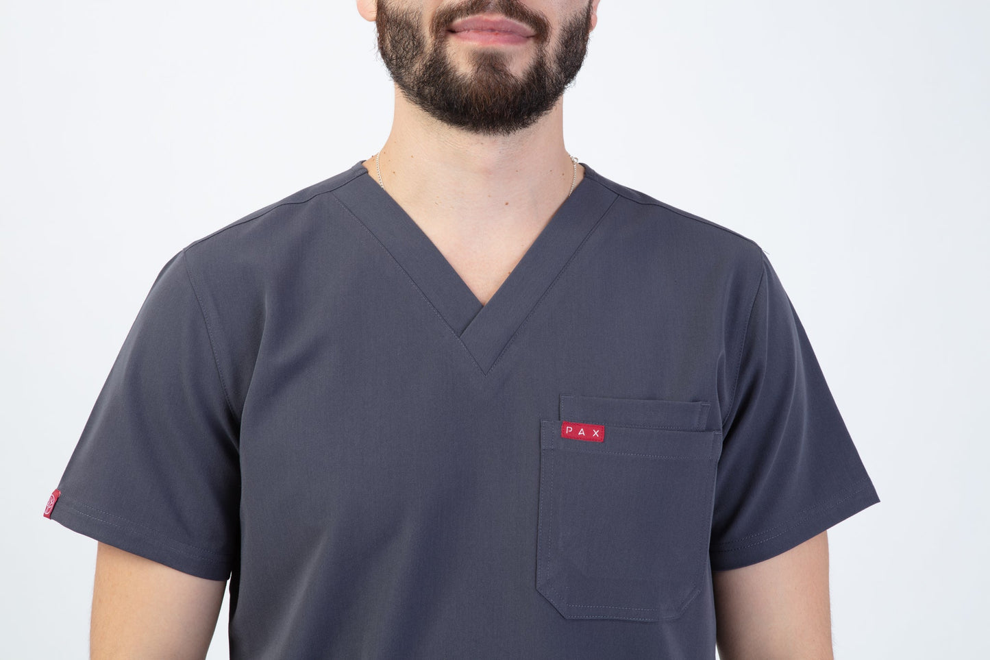 Grey Velox Scrub Top 6