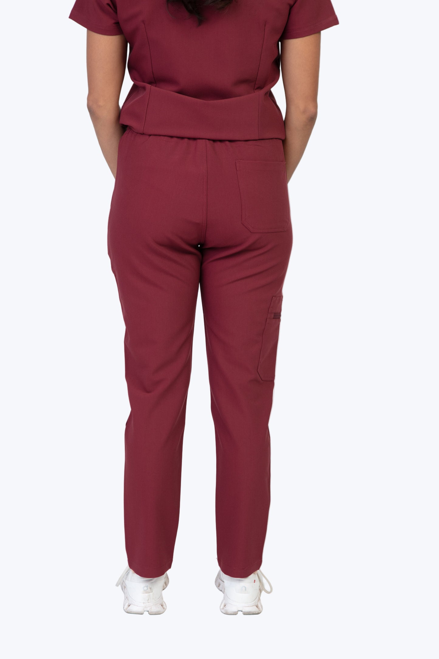 Burgundy Sequi Women Scrubs Bottom