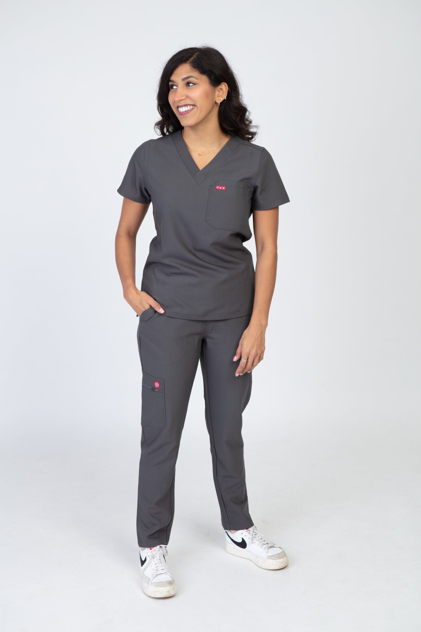 Grey Sequi Women Scrubs Bottom