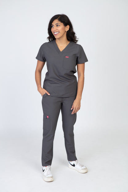 Grey Sequi Women Scrubs Bottom