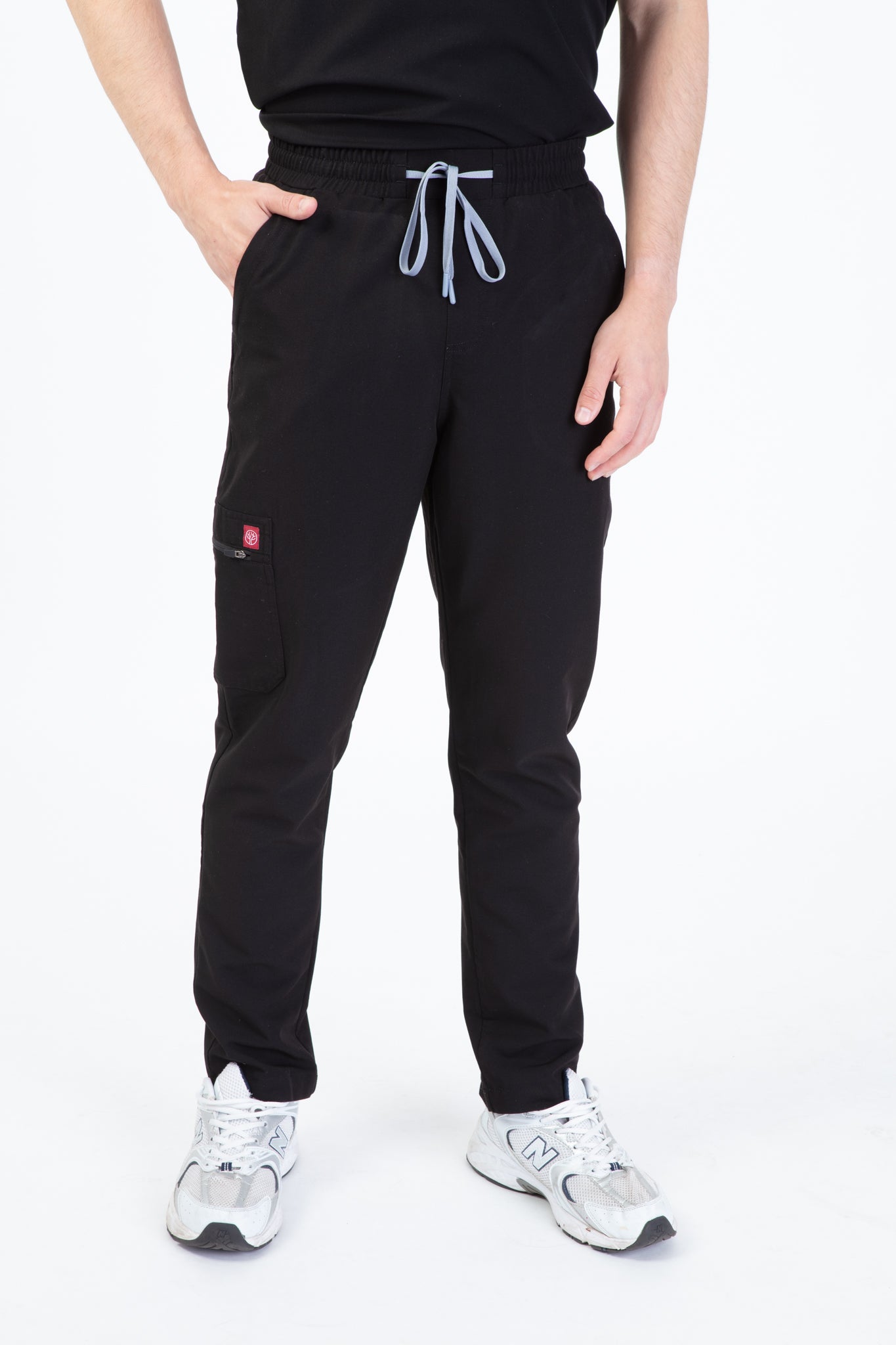 Black Sequi Men Scrubs Bottom