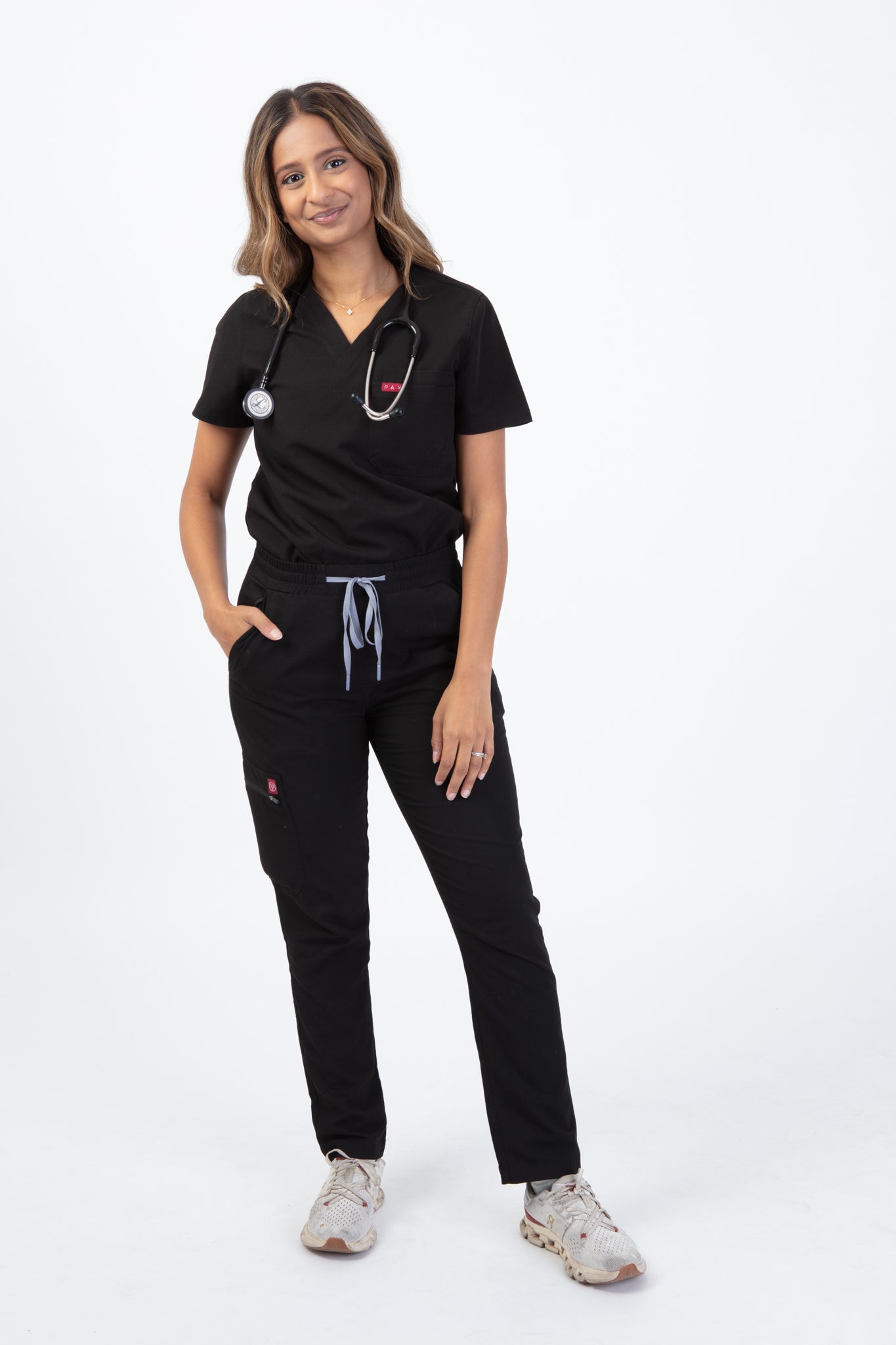 Black Sequi Women Scrubs Bottom