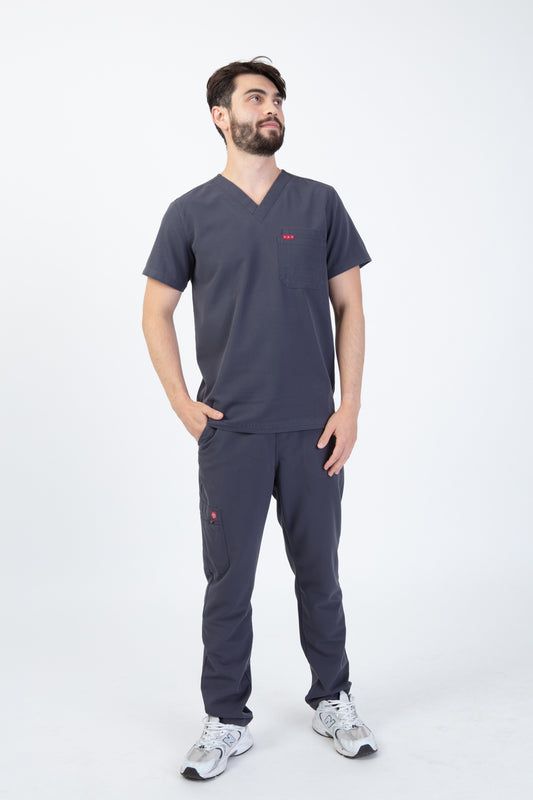 Grey Sequi Set - Men