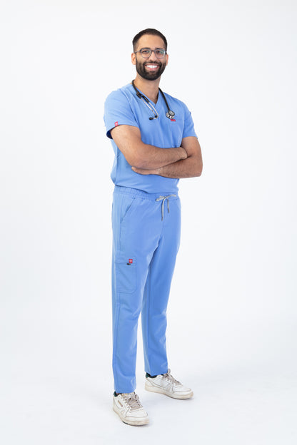 Ceil Blue Sequi Set - Men