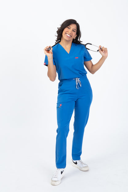 Royal Blue Sequi Women Scrubs Bottom