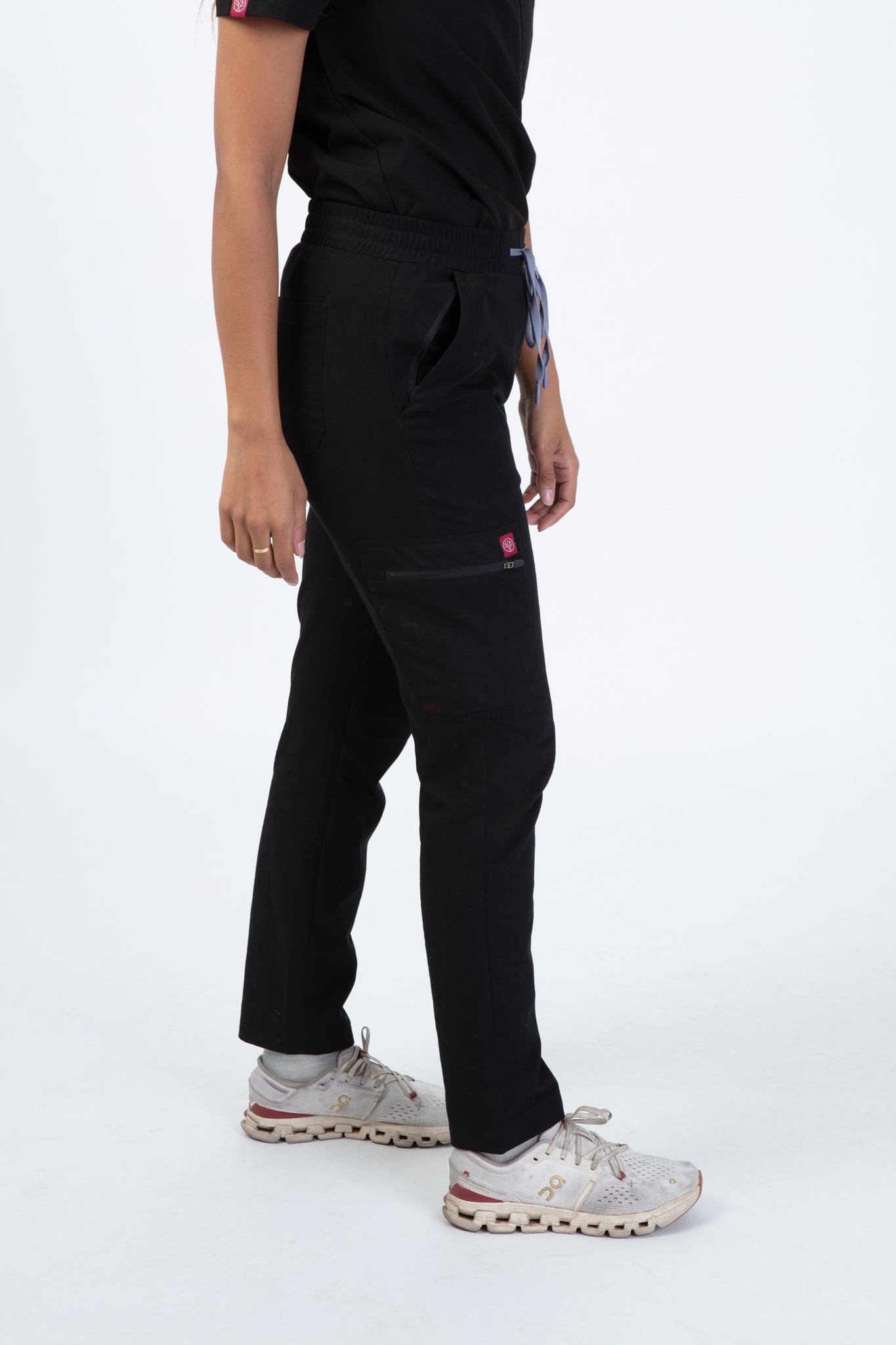 Black Sequi Women Scrubs Bottom