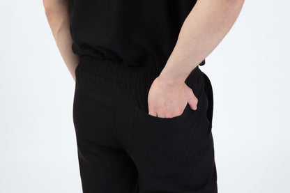 Black Sequi Men Scrubs Bottom