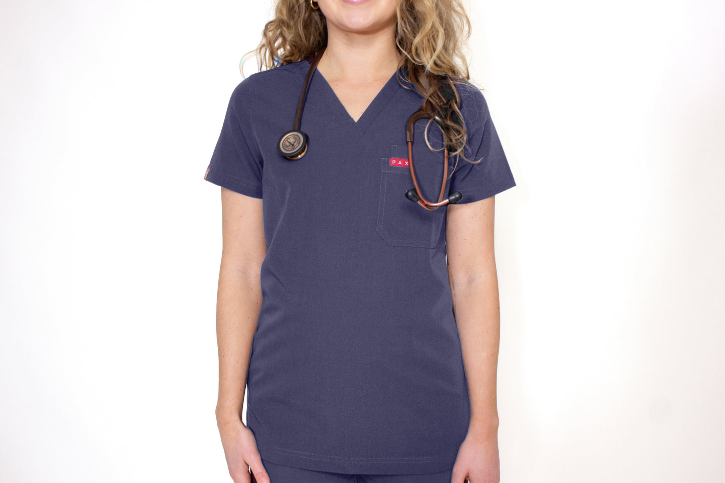 Sequi Womens Grey Scrubs Top