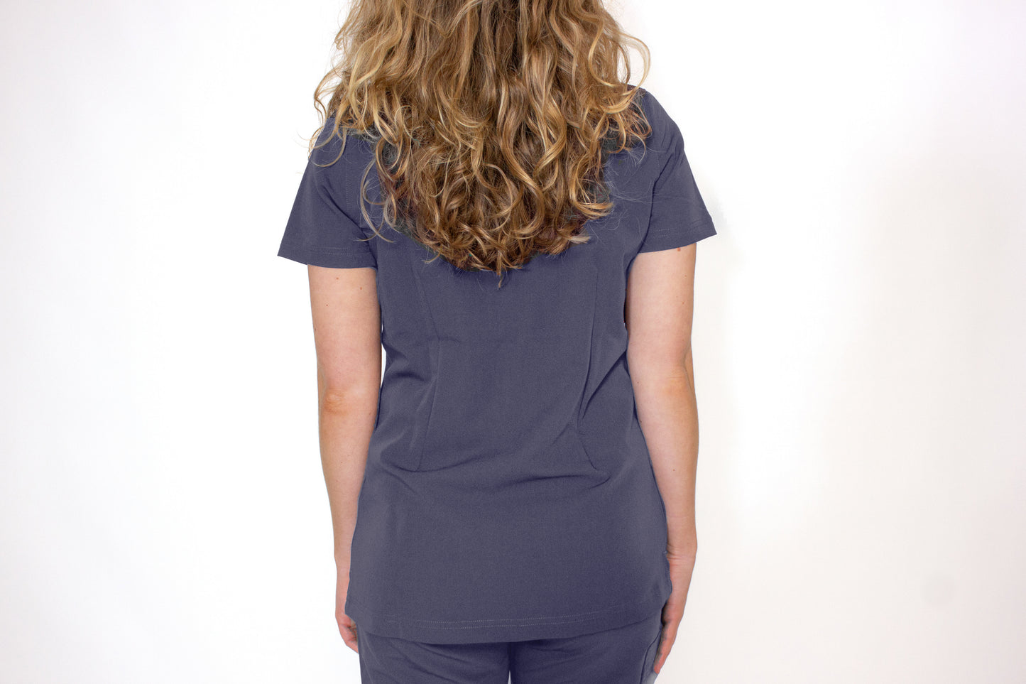 Sequi Womens Grey Scrubs Top