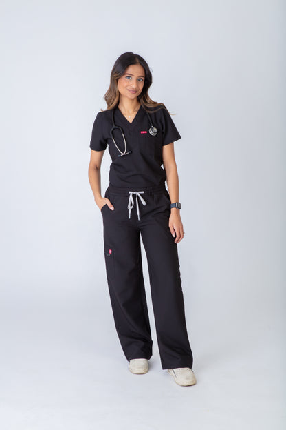 Luma Wide Leg Scrub Set