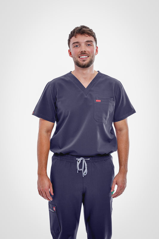 Sequi Mens Grey Scrubs Set