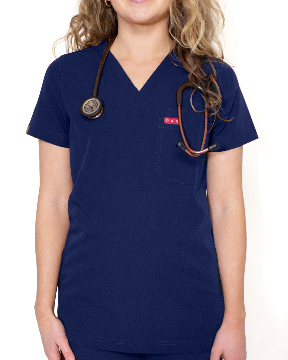 Sequi Womens Navy Scrubs Top