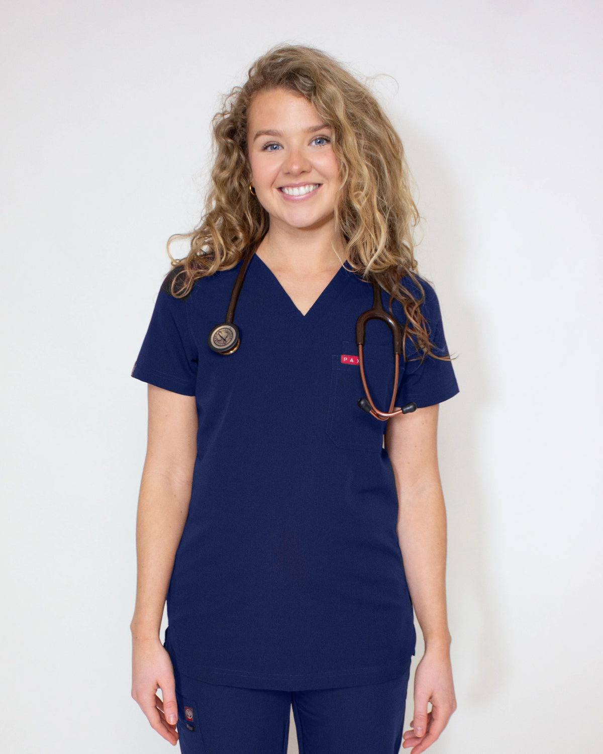 Sequi Womens Navy Scrubs Top