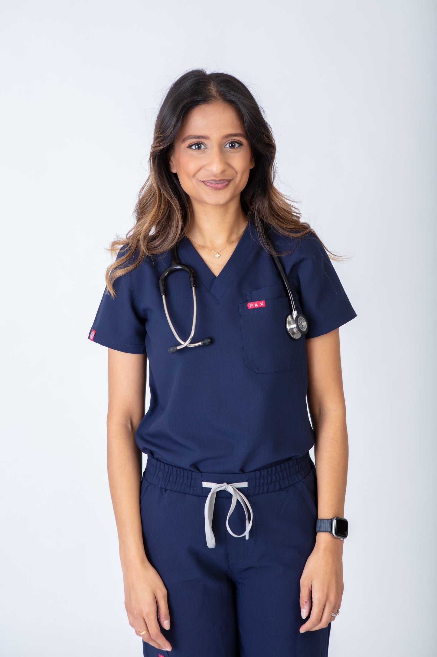Navy Luma Scrub Top 1