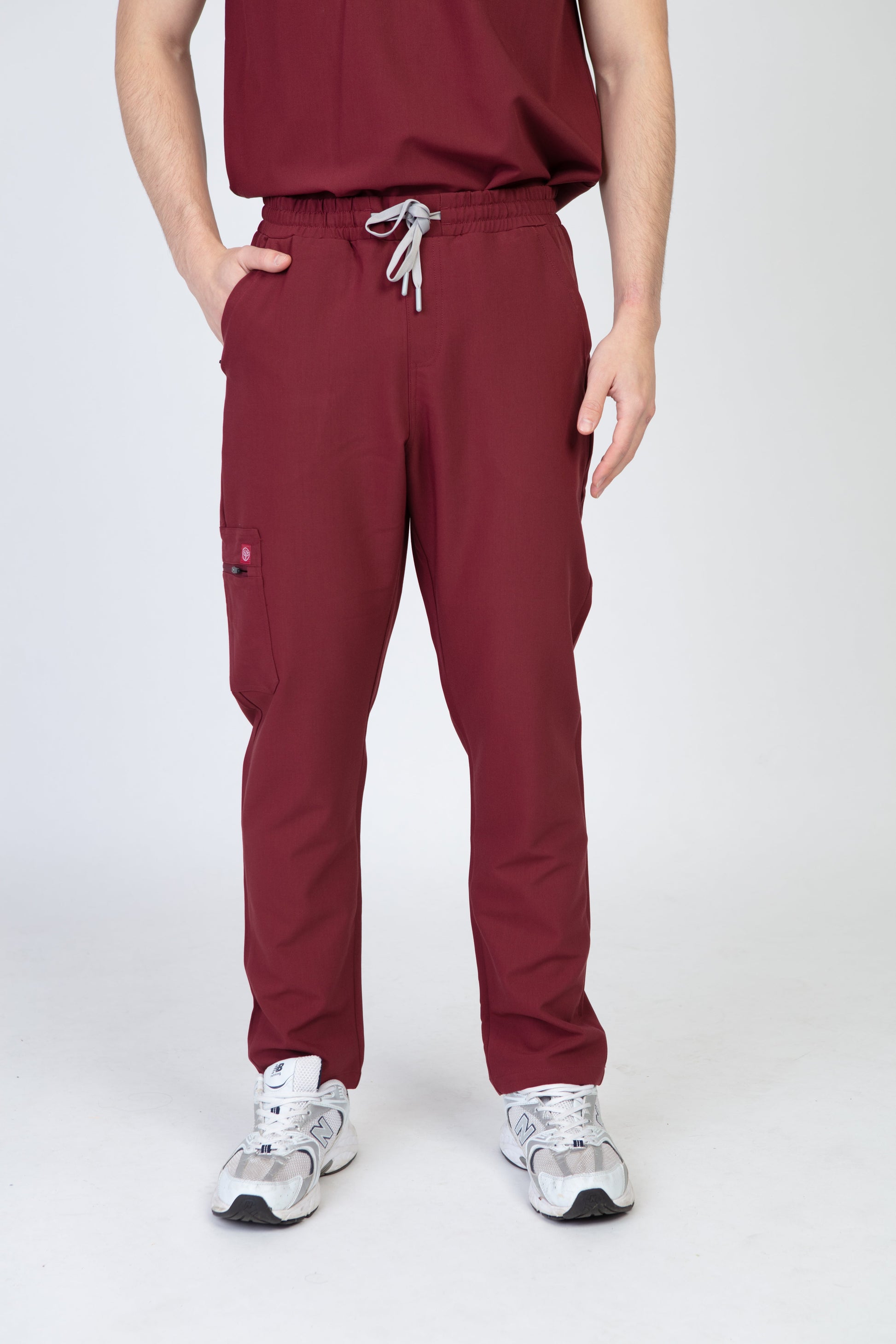 Burgundy Sequi Scrub Bottom 1