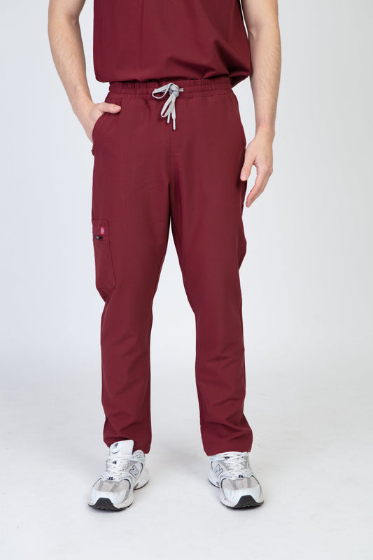 Burgundy Sequi Scrub Bottom 1