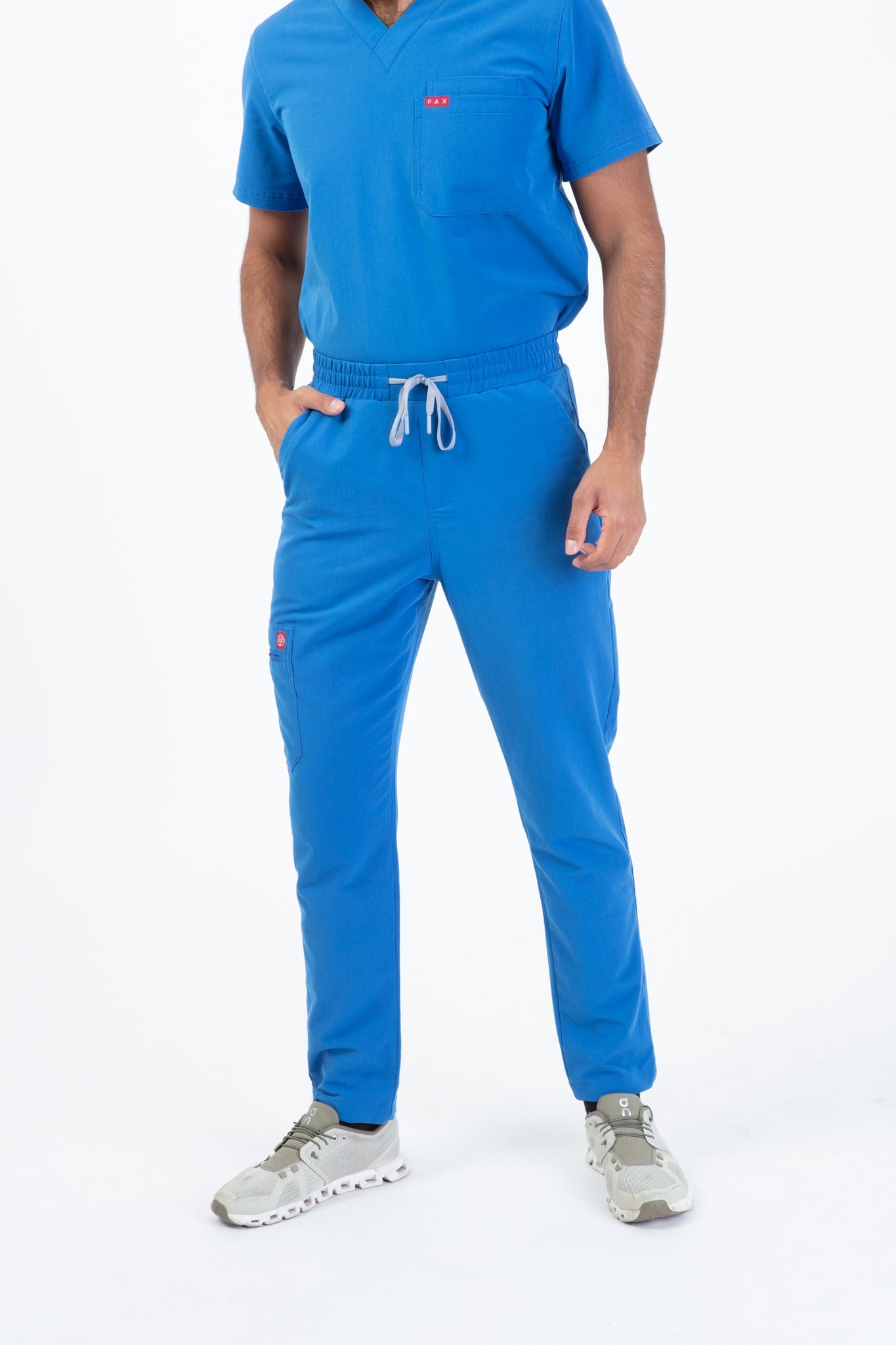 Royal Blue Sequi Scrub Bottom 1