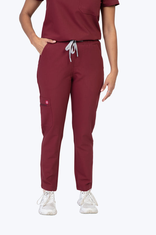 Burgundy Sequi Scrub Bottom 1