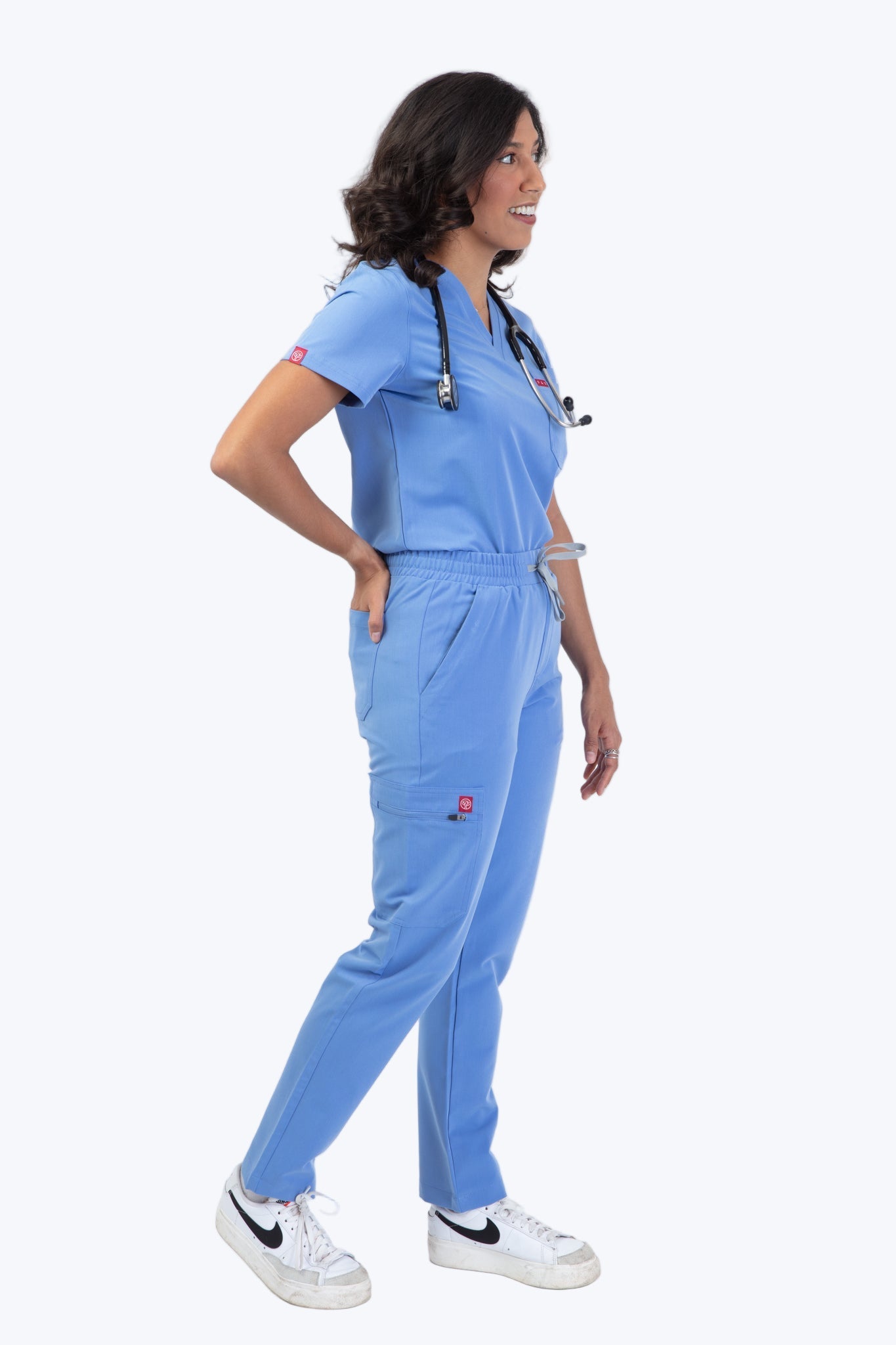 Ceil Blue Sequi Scrub Bottom 3
