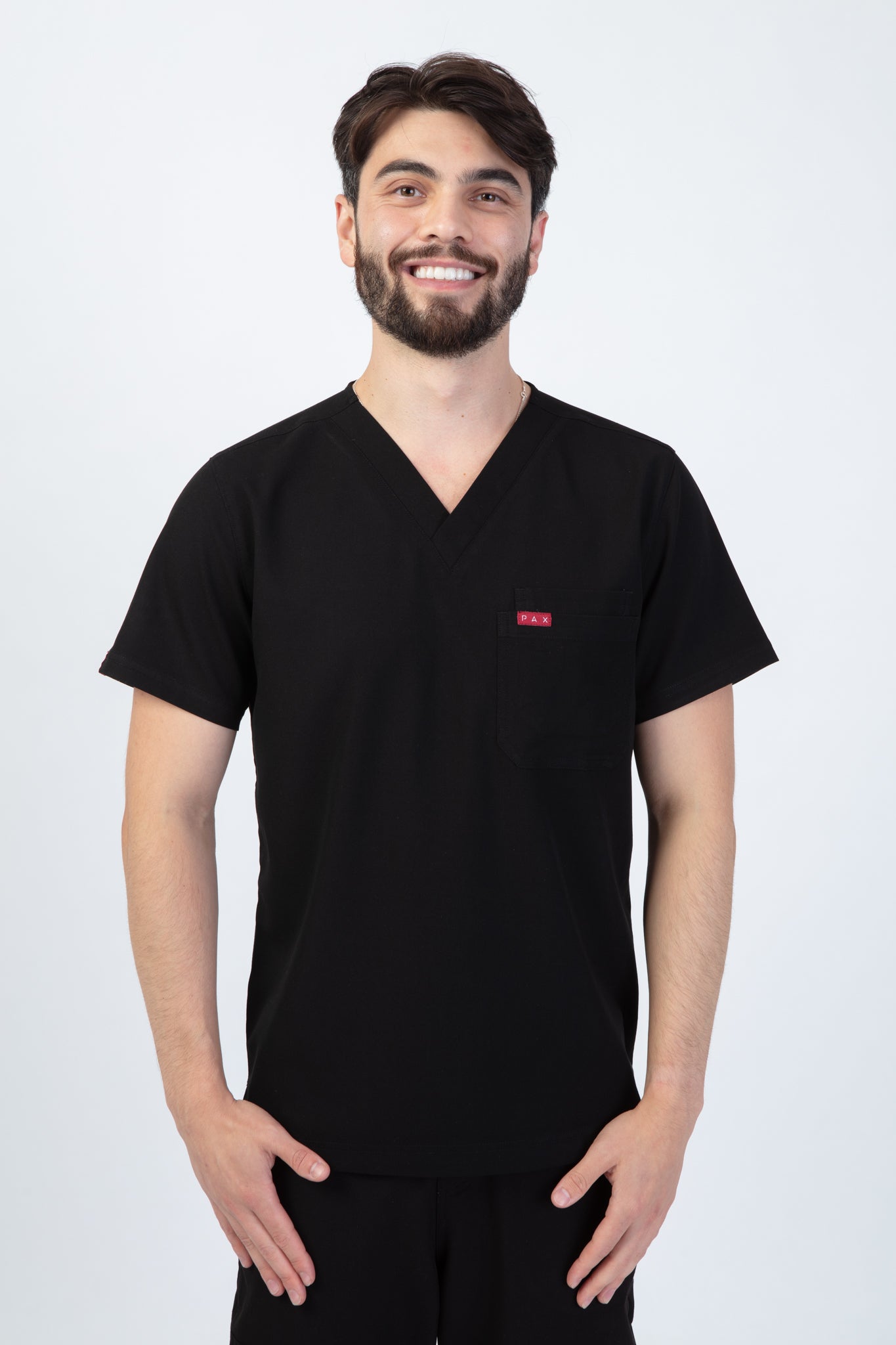 Black Sequi Scrub Top 1