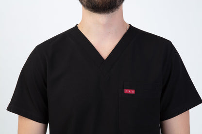 Black Sequi Scrub Top 6