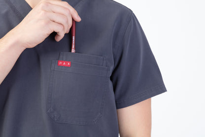 Grey Sequi Scrub Top 6