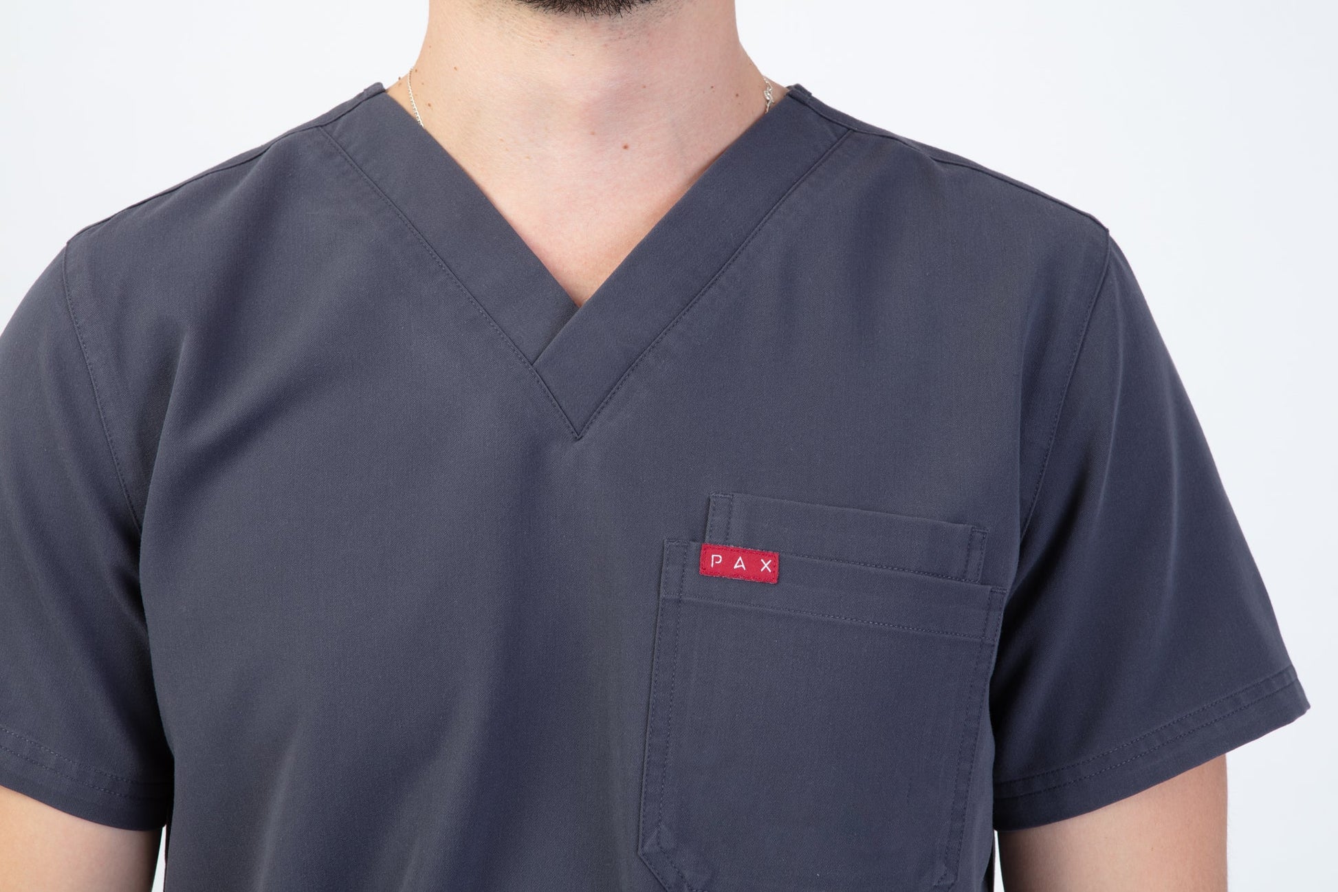 Grey Sequi Scrub Top 5