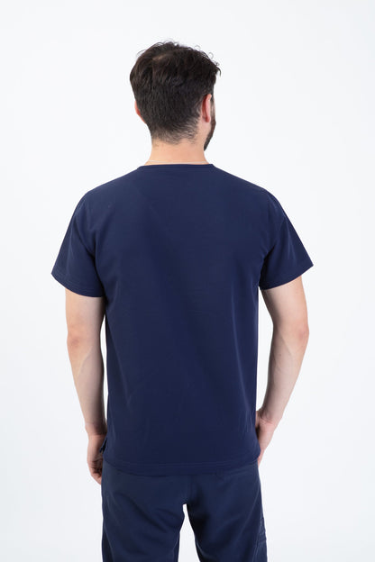 Navy Sequi Scrub Top 5