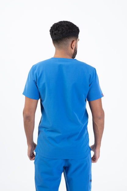 Royal Blue Sequi Scrub Top 4