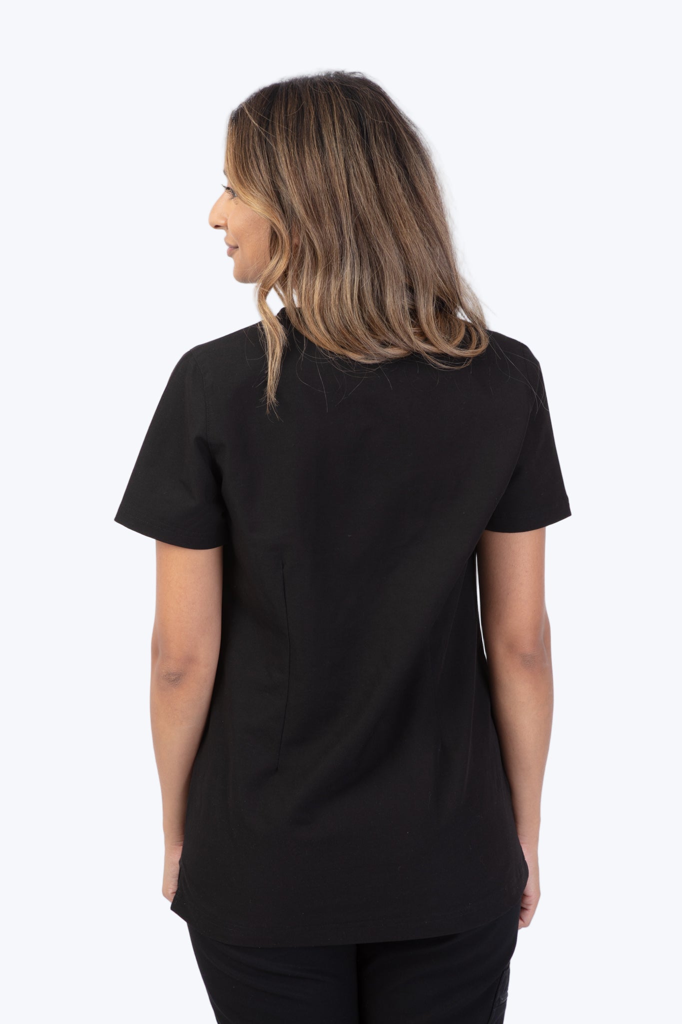 Black Sequi Scrub Top 4