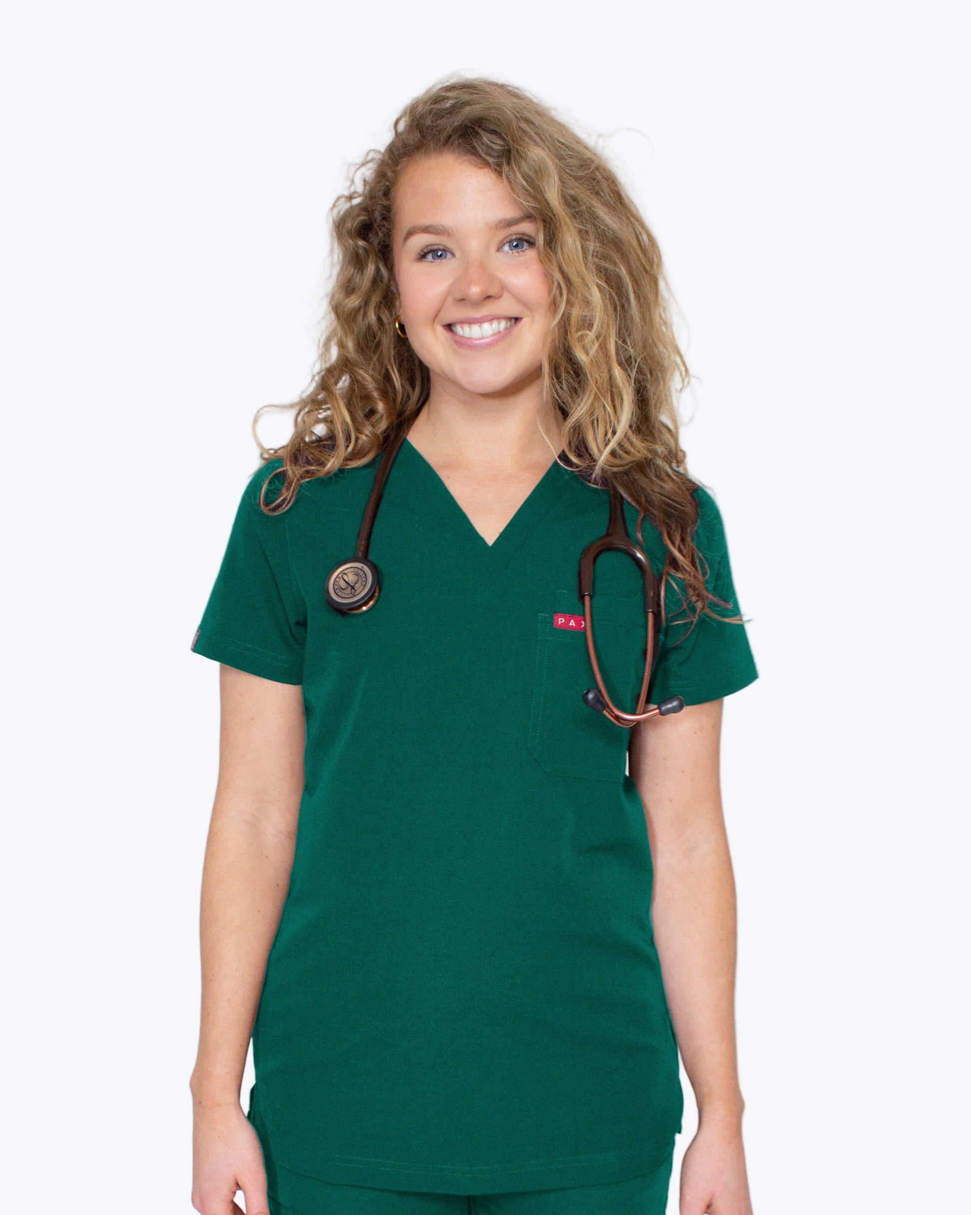 Green Sequi Scrub Top 2