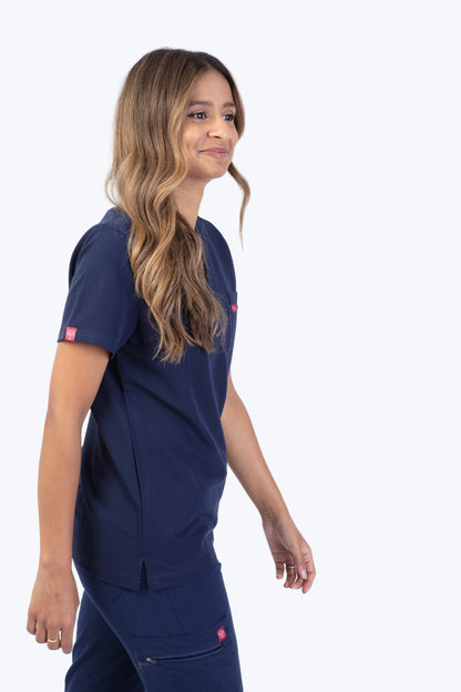 Navy Sequi Scrub Top 3