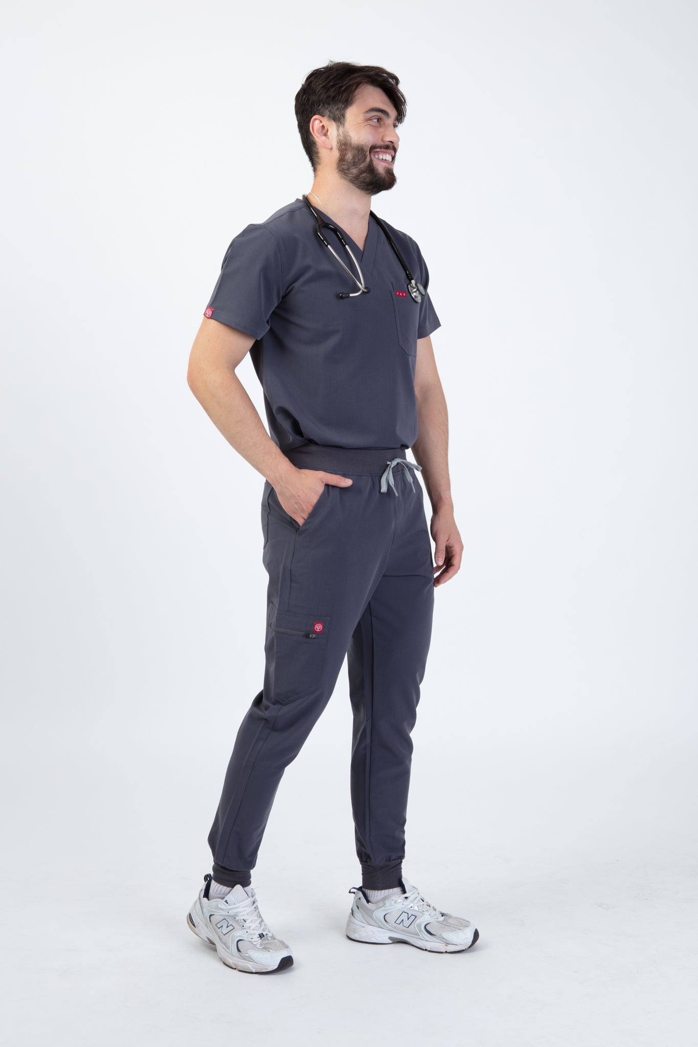 Grey Velox Scrub Bottom 3