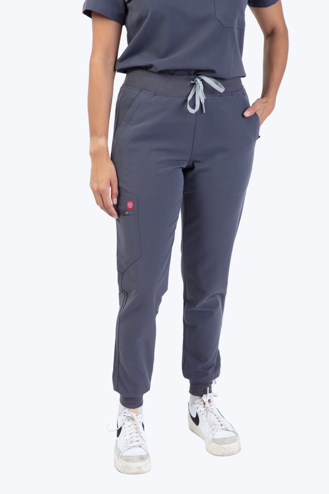 Grey Velox Scrub Bottom 1