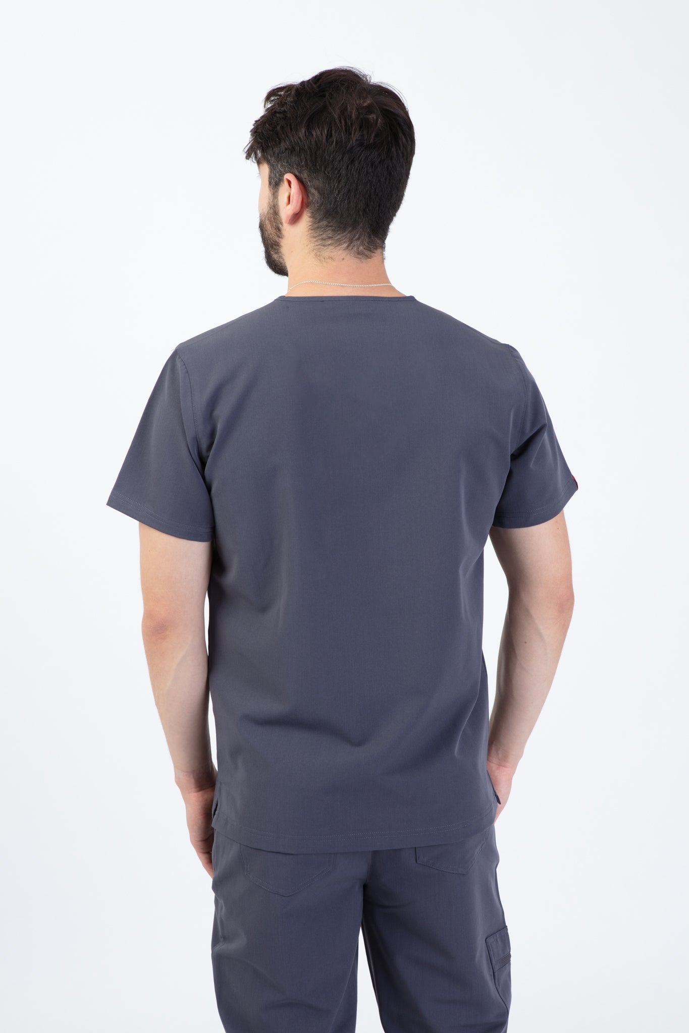 Grey Velox Scrub Top 3