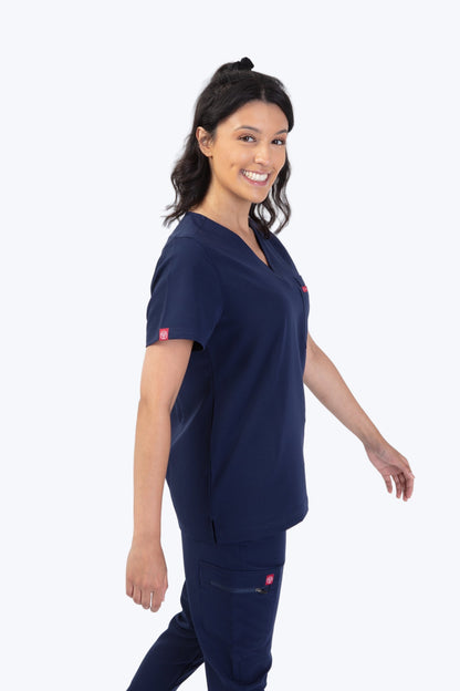 Navy Velox Scrub Top 3